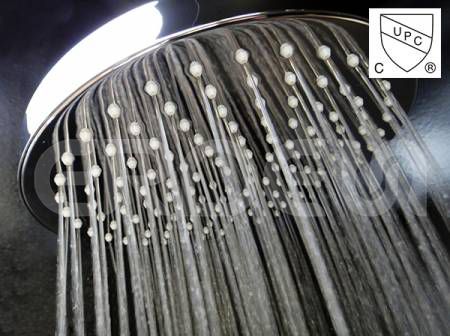 หัวฝักบัวฝนทองเหลืองแบบจุดของ ERDEN